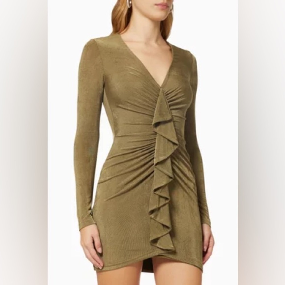 SIGNIFICANT OTHER‎ Katie Mini Dress in Jersey Ruched Dress